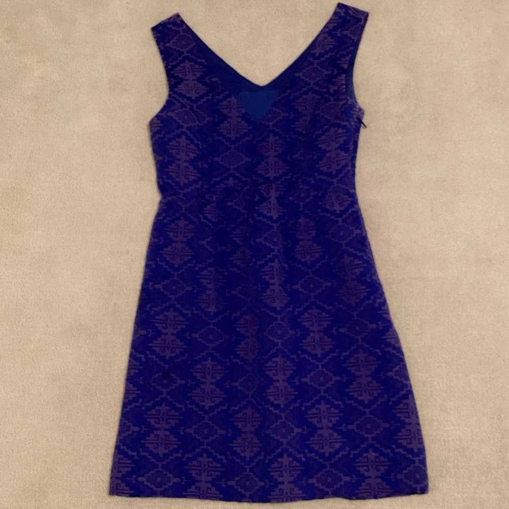 Maeve Navy Geometric Mini Dress